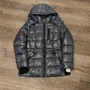 Michael Kors Metallic Puffer Jacket